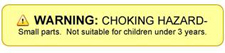 Warning Choking Hazard - Small parts. Not suitable for children under 3 years.